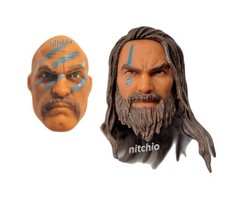 Mezco One:12 Conan Barbarian Booster Kit – TWO HEADS BALD & LONG HAIR 1/12 Scale