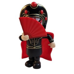 Chinese Sichuan Opera Face Changing Doll Bian Lian Figure Black Red Gold