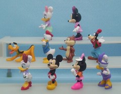 Disney Character Toys Set Of 10 PVC 2.5″ Tall Varies Mickey Minnie Donald Pluto
