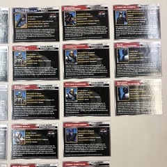 GI Joe 50th Anniversary Spanish Portuguese File Card Lot of 33