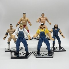 WWE Jakks Pacific Figure Lot Bull Dog Phineas Godwin Bro Rock Shamrock Crush 90s