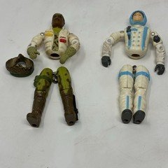 LOT Of 9 GI JOE 3.75” Action Figures 1980’s Plus Extras-Sold For Parts-See Pics