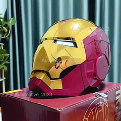 New Iron Man MK5 Helmet Electronic Voice Activated Open&Close Mask Autoking US
