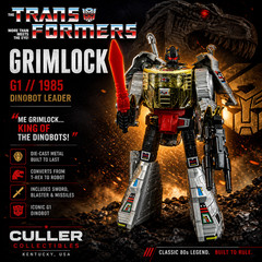 G1 1985 GRIMLOCK • 100% COMPLETE • VINTAGE G1 TRANSFORMERS