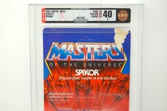 MOTU, Spikor, AFA graded, Masters of the Universe, MOC, He Man, sealed, Mattel