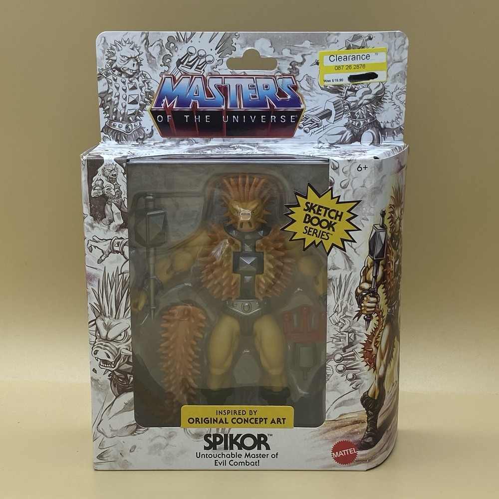Mattel Masters of the Universe Origins Sketch book Series Spikor NIB
