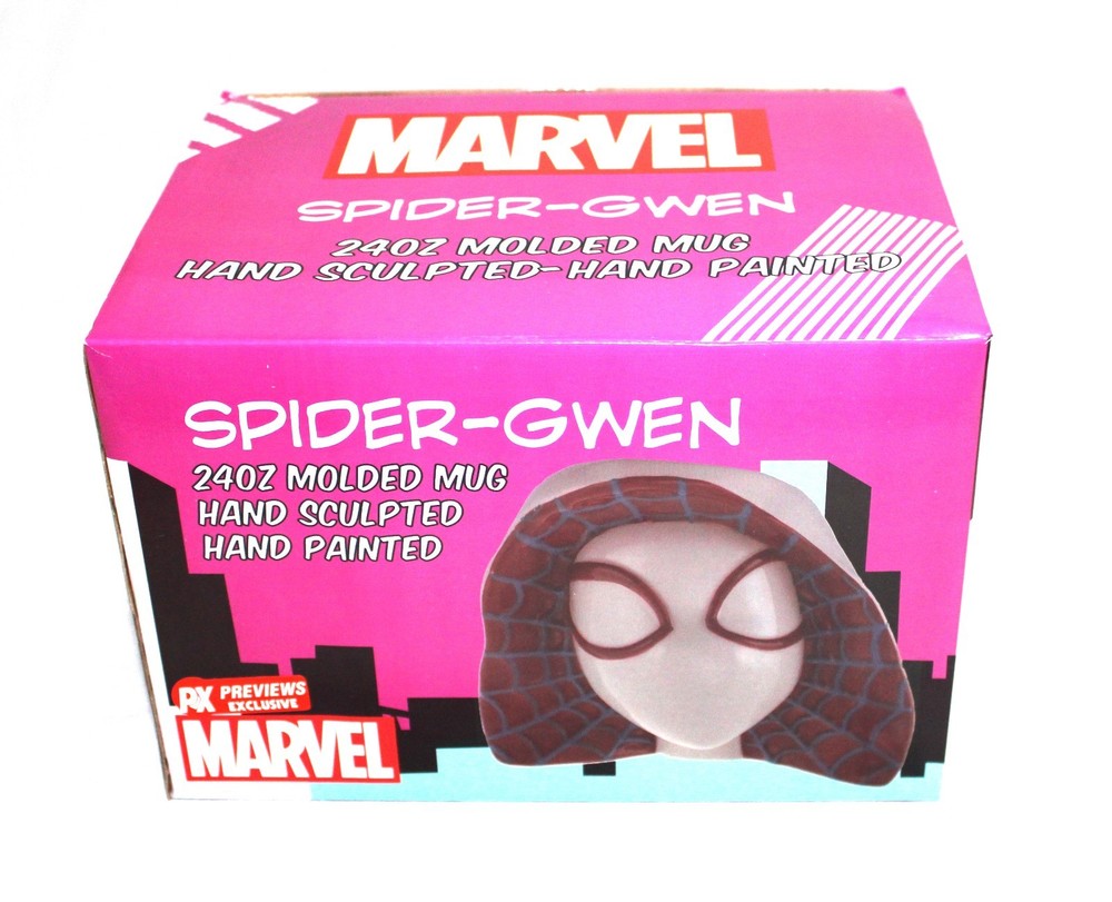 Marvel Spider-Gwen 24 oz Molded Head Coffee Mug (Surreal Entertainment) 10/11