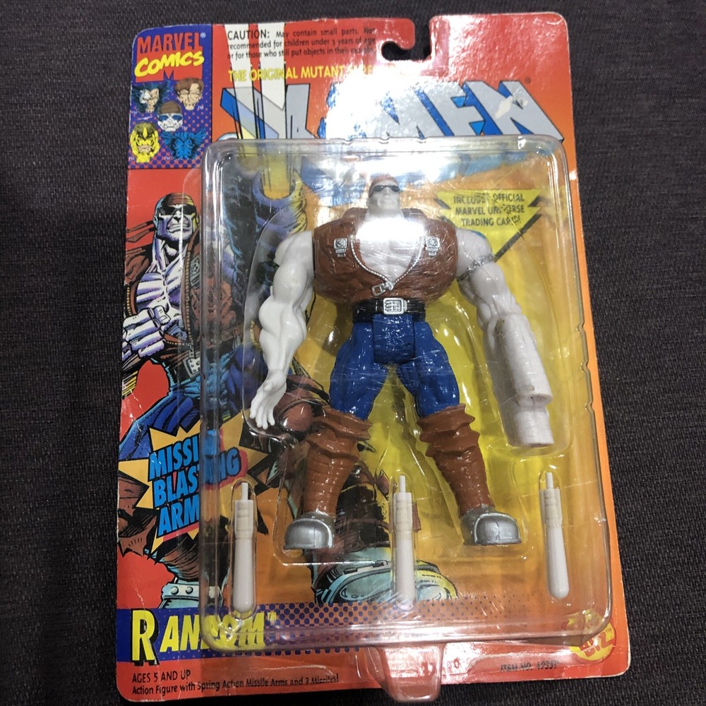 NEW X-MEN RANDOM MISSILE BLASTING ARM FIGURE +TRADING CARD 1994 TOYBIZ 49357 a44