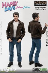 Happy Days Fonzie Henry Winkler & Juke-Box Deluxe Action Figure Infinite Statue