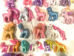 Lot of 14 – My Little Pony MLP – 3″ & 4″ + 9 Other Various Figures + Backpack