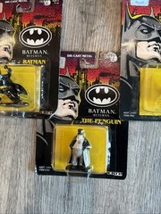 Vintage 1992 ERTL Batman Returns Batman/The Penguin/Commando Die Cast Metal