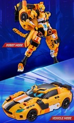 Metal Cardbot W TACHY Yellow Cheetah Sports Car Transforming Robot Season 3 2026