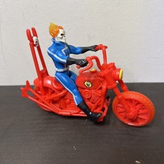 2023 Marvel Retro Ghost Rider Johnny Blaze 3.75″ Figure & Motorcycle Loose