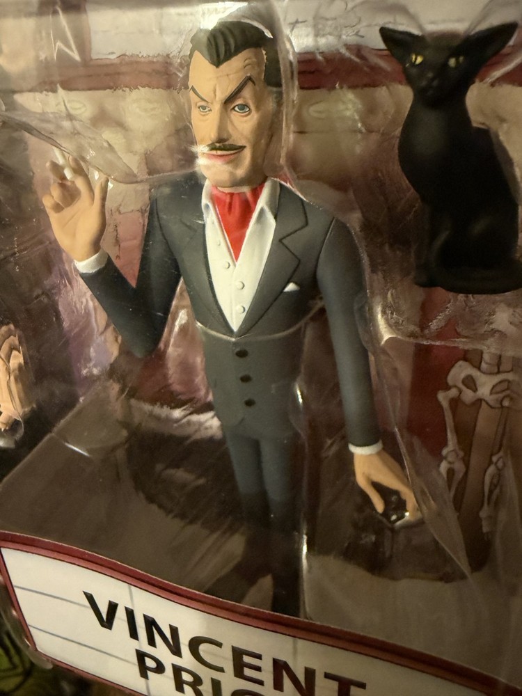 Neca Toony Terrors VINCENT PRICE 5″ Figure w/Backdrop Display New