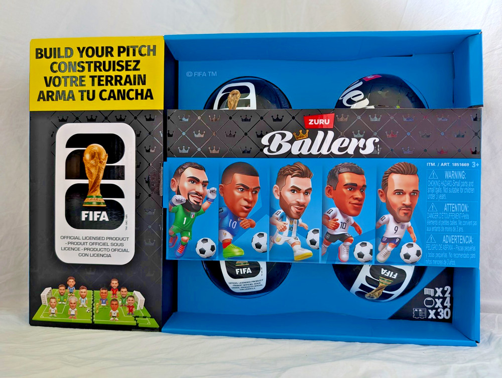 FIFA World Cup 2026 ZURU Ballers Series 1 4-Pack New Sealed