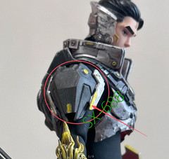 1/12 Scale BootsShoulder Chest Armor Model For 6″ Romankey Action Figure Body