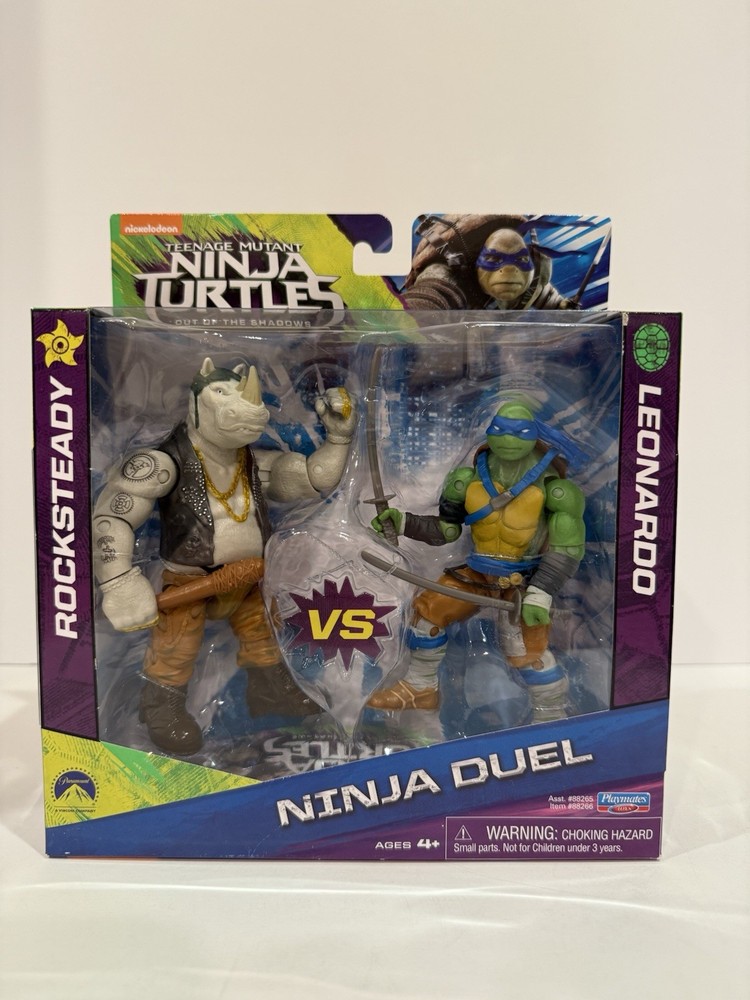 Teenage Mutant Ninja Turtles Out of the Shadows Rocksteady & Leonardo Duel