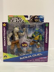 Teenage Mutant Ninja Turtles Out of the Shadows Rocksteady & Leonardo Duel