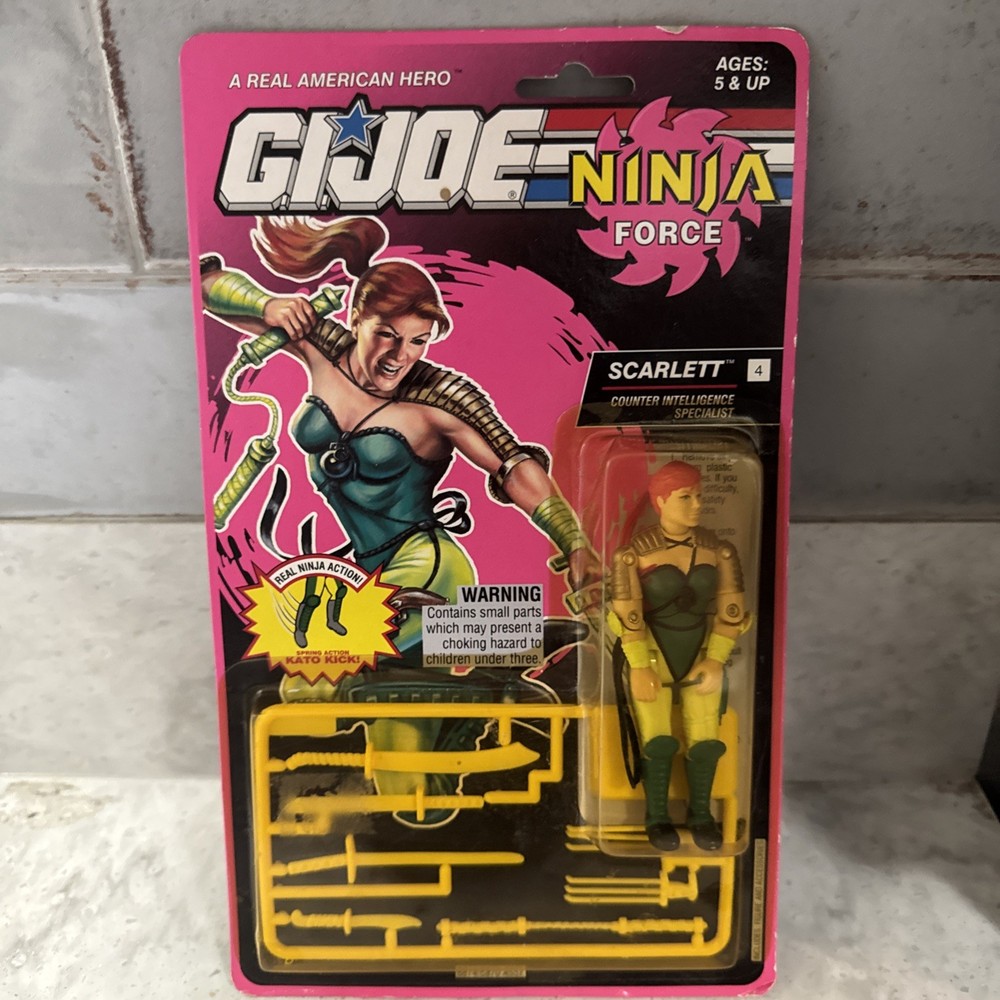 1992 Hasbro GI Joe Ninja Force Scarlett Counter Intelligence New Fast Ship