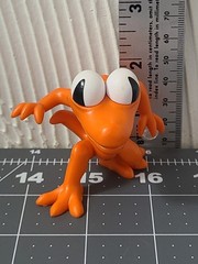 Lot of 3 Rainbow Friends Blue Cyan Metallic Orange Figures 2.5″ Cake Toppers