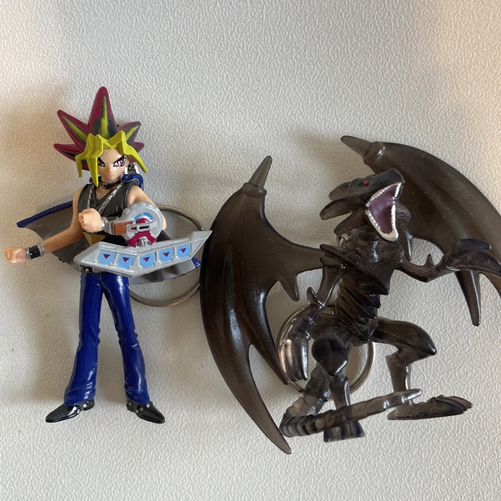Set Of 2 Ty-Gi-Oh Keychains Yami Yugi And Dragon