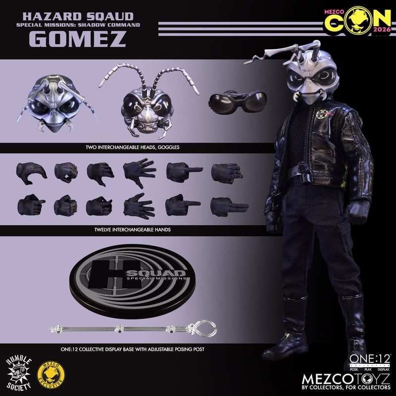 Mezco Toyz Rumble Society Shadow Command Hazard Squad Gomez