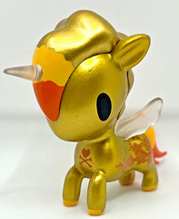Tokidoki Unicorno Series 2 Gold Red Flowers Flamma 3″ PVC Collectible Toy Figure