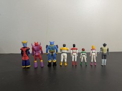 Lot of 8 1984 VOLTRON Action Figures Set, Multicolor Plastic Assorted Characters