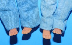 1973 EXCEL LEGENDS OF THE WEST WYATT EARP & JESSE JAMES FIGURE PARTS OR REPAIR