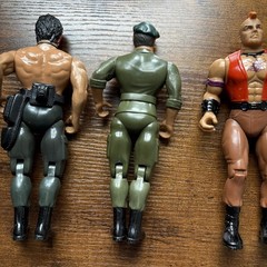 Lot Of 3 1985 Rambo Force Of Freedom Action Figures Rambo, Trautman, & Mad Dog