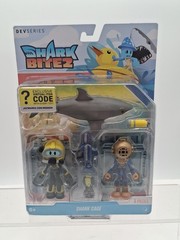 DEVseries Shark Bite 2 Shark Cage Figure Set 8 Pieces w/ Virtual Code