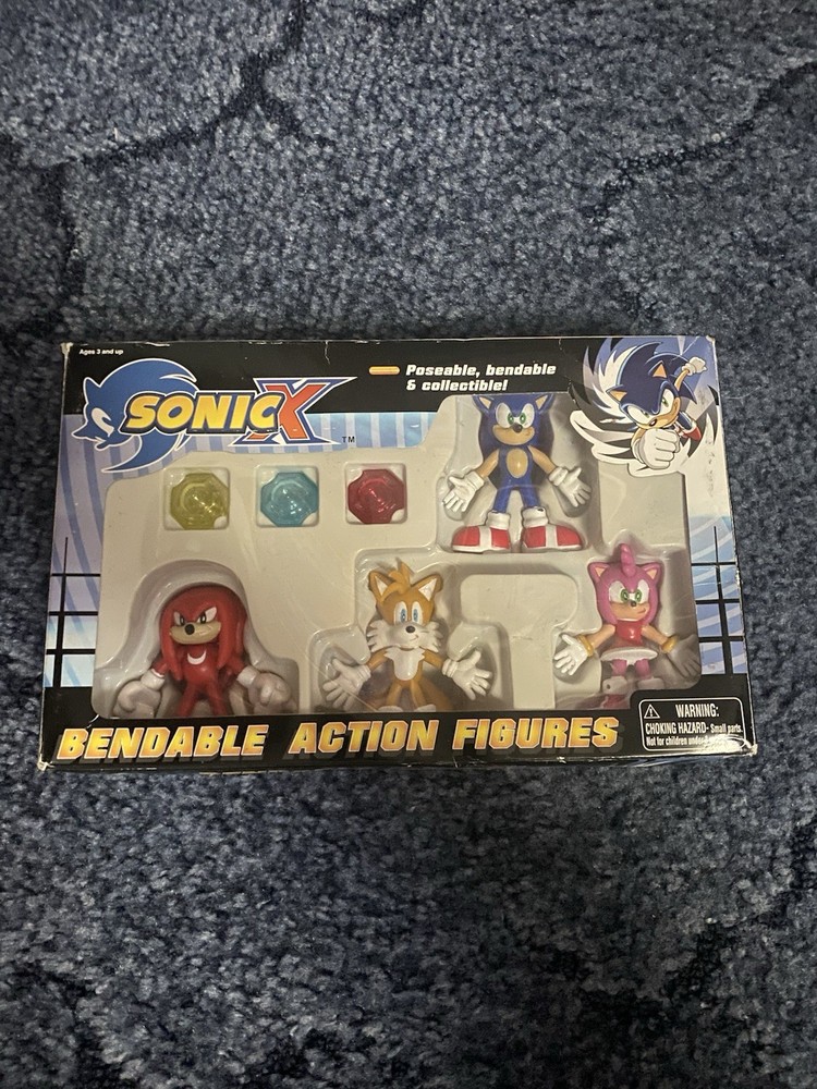 Toy Island Sonic X Bendable Action Figure 4 Pack RARE ON HOLD