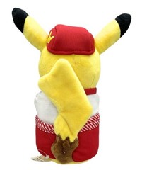 Pokemon Cafe Exclusive Pikachu Red Outfit Waitress Plush Doll Toy W/TAG