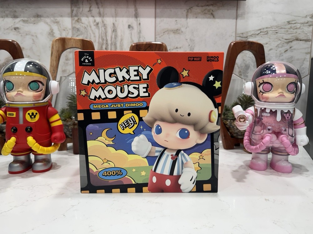 US SELLER – POPMART MEGA JUST DIMOO 400% Mickey Mouse – Authentic & Genuine