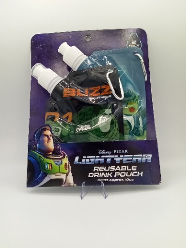 Disney’s Pixar toy story Buzz Lightyear Reusable Drink Pouch 10oz 2 Pack