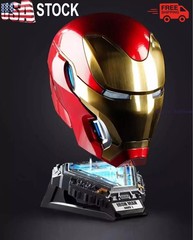 New Friday Autoking Iron Man Mk50 Helmet 1/1 Wearable Helmet Cosplay LED Gift