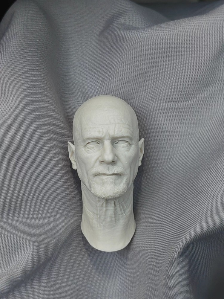 Unpainted 1/6 Bryan Cranston Skinhead Head Carved Fit 12in Action Figures