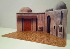 Mos Eisely Streets Custom Playset Tatooine Star Wars TVC Hasbro Kenner