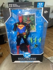 McFarlane Toys DC Multiverse Batman Superman Fusion Figure Distressed Box