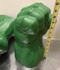 MARVEL 2003 Incredible Hulk Foam Smash Fist Hands Pair Gloves W/ Sound WORKING!