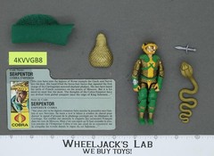 Serpentor V1 100% Complete G.I. Joe 1986 Hasbro Vintage Action Figure