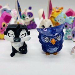 Lot of 15 ANIMAL JAM Figures WildWorks Jazwares PANDA, TIGER, WOLF, FOX, OWL +