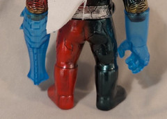 Realhead Bootlegman Clear Blue Sofubi Figure Green Red Gold Silver Paint