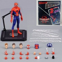 Spider-Man Action Figure Peter Parker Into The Spider Verse Toy Gift With Box