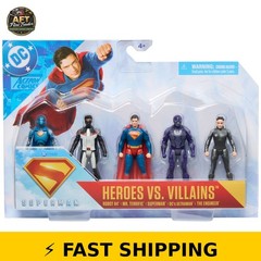 DC Comics Superman 5-Pack Action Figures Set for Ages 4 and Up