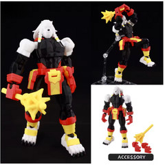3D Printed 1/12 Anime Hero Battle Beast Invincible S3 w/Axe Action Figure