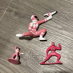 Vintage 1993-2000 MMPR Power Rangers Action Figures Green White Red Pink LOT
