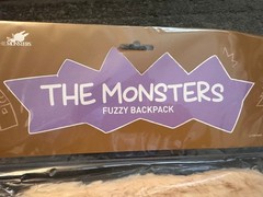 THE MONSTERS Fuzzy Backpack & Coffee Cup Birthday Exclusive 100% Authentic