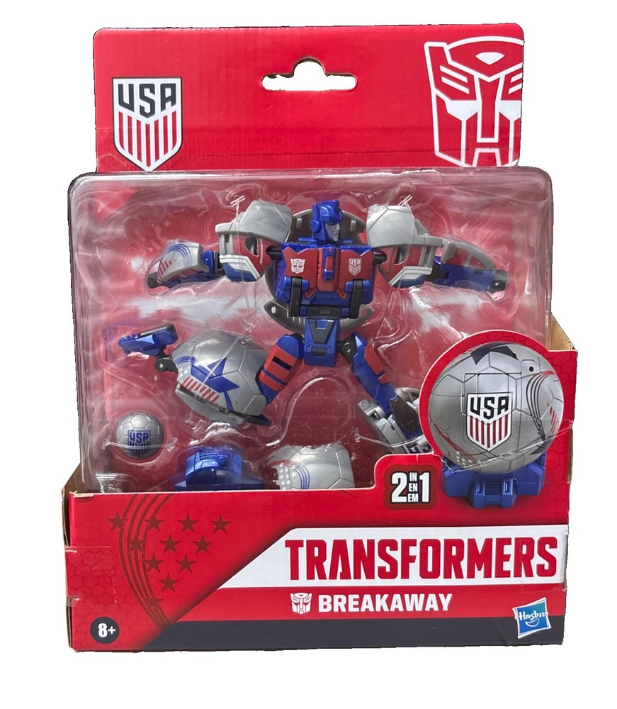Hasbro Transformers Breakaway 5.5-Inch Action Figure Robot Toy with Soccer Ball