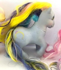 Vintage Lot Of 6 My Little Pony All Say Hong Kong Or China On Foot Hasbro 84-87